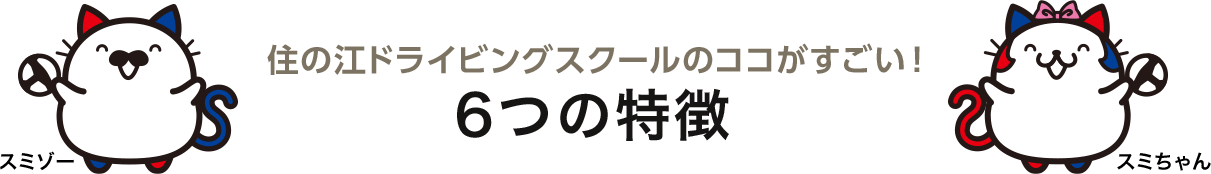 住の江ドライビングスクールのココがすごい！6つの特徴